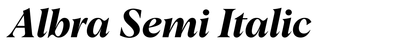 Albra Semi Italic